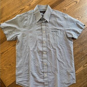 Ben Sherman Men's Navy and White Plaid Shirt